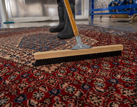 rug cleaning broom brush boots