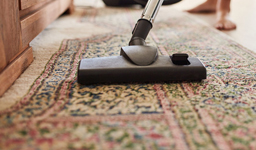 Using Vacuum For Cleaning Rug